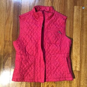 Talbots Petite Red Quilted Vest